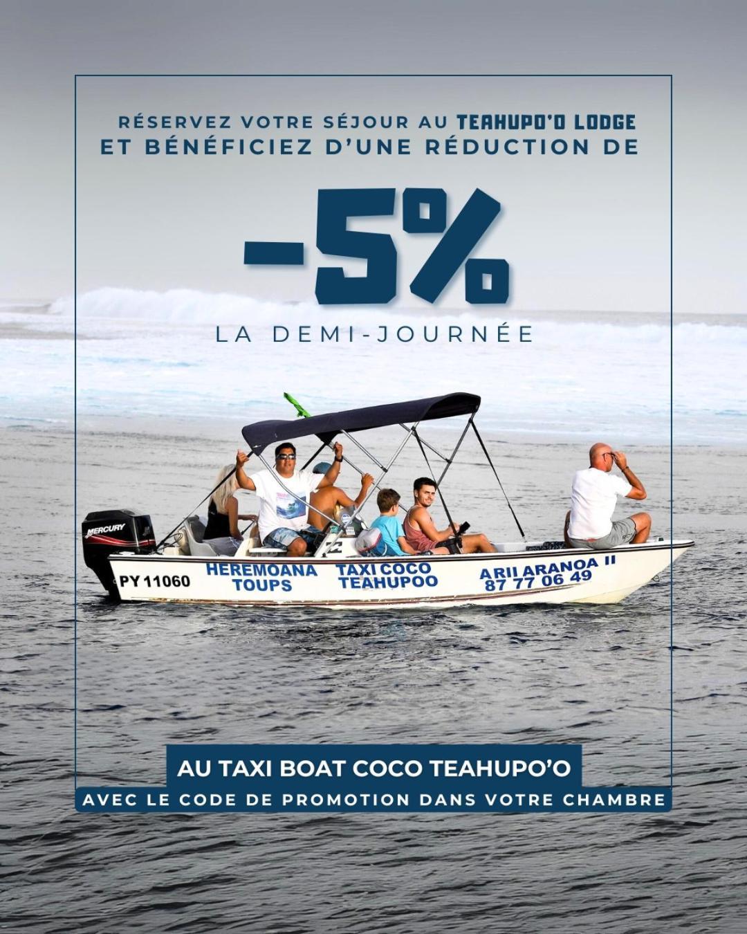 Teahupo'O Lodge - Cosy Studio Climatise Pa'Aihere - Entre Randonnees Et Activites Nautiques Teahupoo Exterior foto